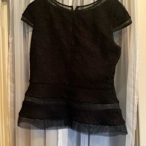 Joseph Ribkoff Black Peplum Blouse